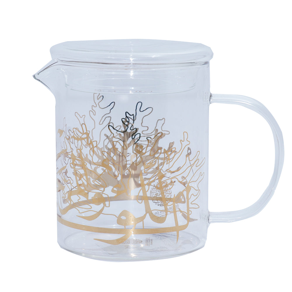 Decoration One Glass Milk Cup Pearl-Coral-Gold | Drinkware Decoration One Glass Milk Cup Pearl-Coral-Gold | Drinkware