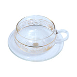 Decoration One Cup And Saucer Pearl-Coral-Gold