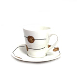 Decoration One Porcelain Coffe Cup And Saucer 100 Cc