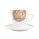 Decoration One Porcelain Tea Cup And Saucer - Coin Set Multi