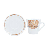 Decoration One Porcelain Tea Cup And Saucer - Coin Set Multi