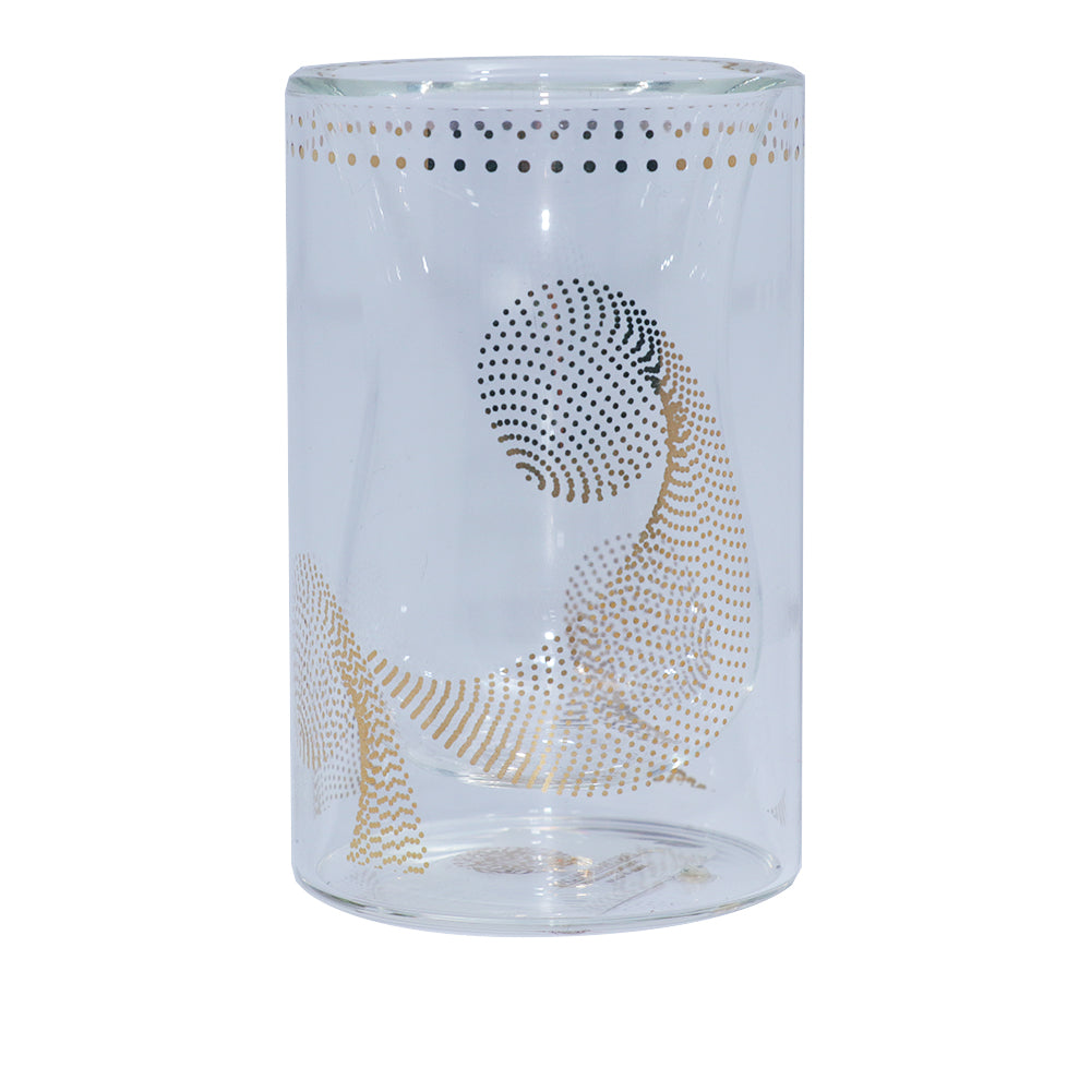 Decoration One DBL Wall Tea glass Dotted Gold Set of 6 | Drinkware Decoration One DBL Wall Tea glass Dotted Gold Set of 6 | Drinkware