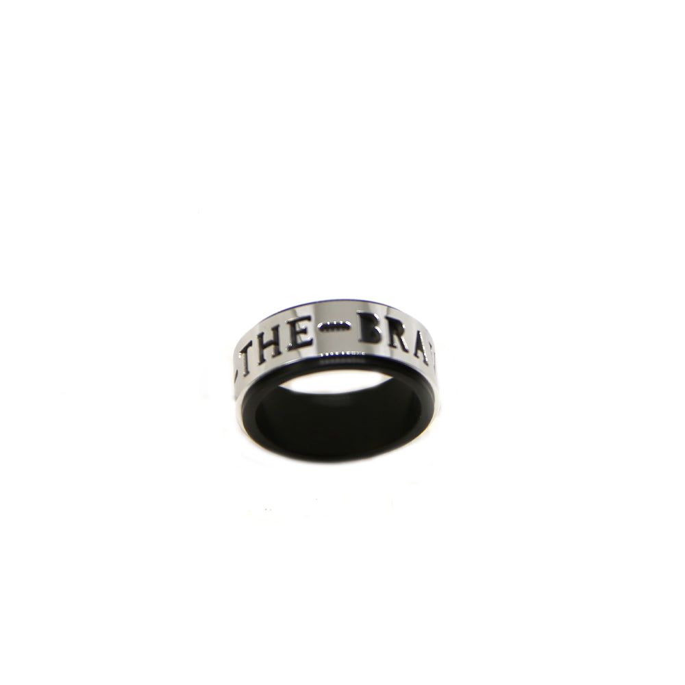 Diesel Men'S Ring Stainless Steel, With Only-The-Brave Written