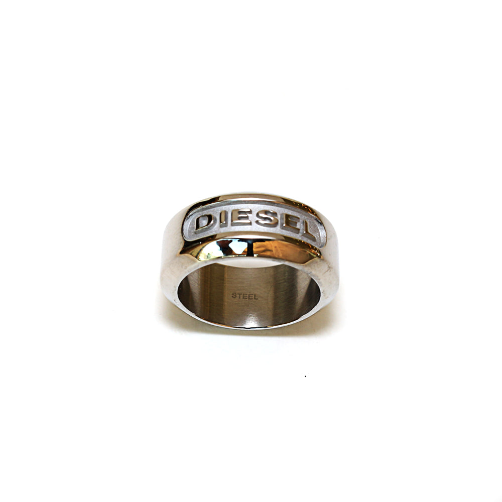 Diesel Men'S Ring Stainless Steel With Engraved Diesel Name – Blue Salon