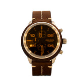Diesel Men's Chronograph Watch With Brown Leather Strap - Blue Salon