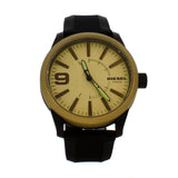 Diesel Men's Watch With Black Rubber Army Green Color Case - Blue Salon