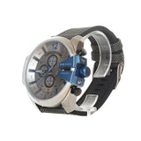 ساعة ديزل كرونوغراف رجالية مع مينا رصاصية وحزام من القماش الاخضر العسكري و المطاط