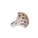 Digo Ring 18 Carat White Gold With Brilliant Cut Diamonds Vvs/Vs Size 6.5