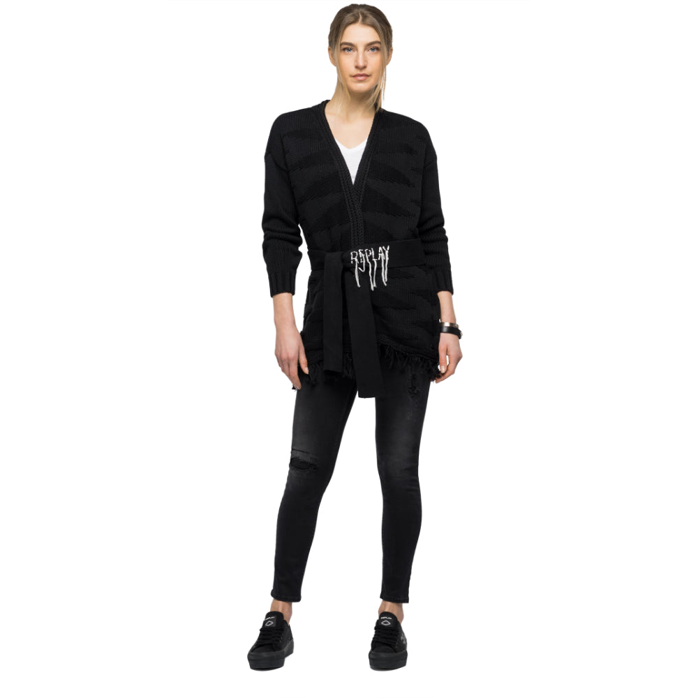 Replay Women's Cotton Knitwear With Belt | Clothing | GCC | Women | Women All Clothing | Women Knitwear | Womens | Womens Fashion Replay Women's Cotton Knitwear With Belt | Clothing | GCC | Women | Women All Clothing | Women Knitwear | Womens | Womens Fashion