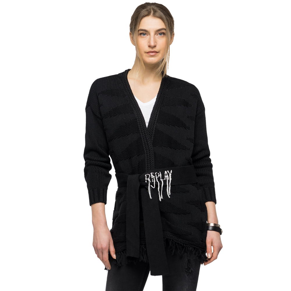 Replay Women's Cotton Knitwear With Belt | Clothing | GCC | Women | Women All Clothing | Women Knitwear | Womens | Womens Fashion Replay Women's Cotton Knitwear With Belt | Clothing | GCC | Women | Women All Clothing | Women Knitwear | Womens | Womens Fashion