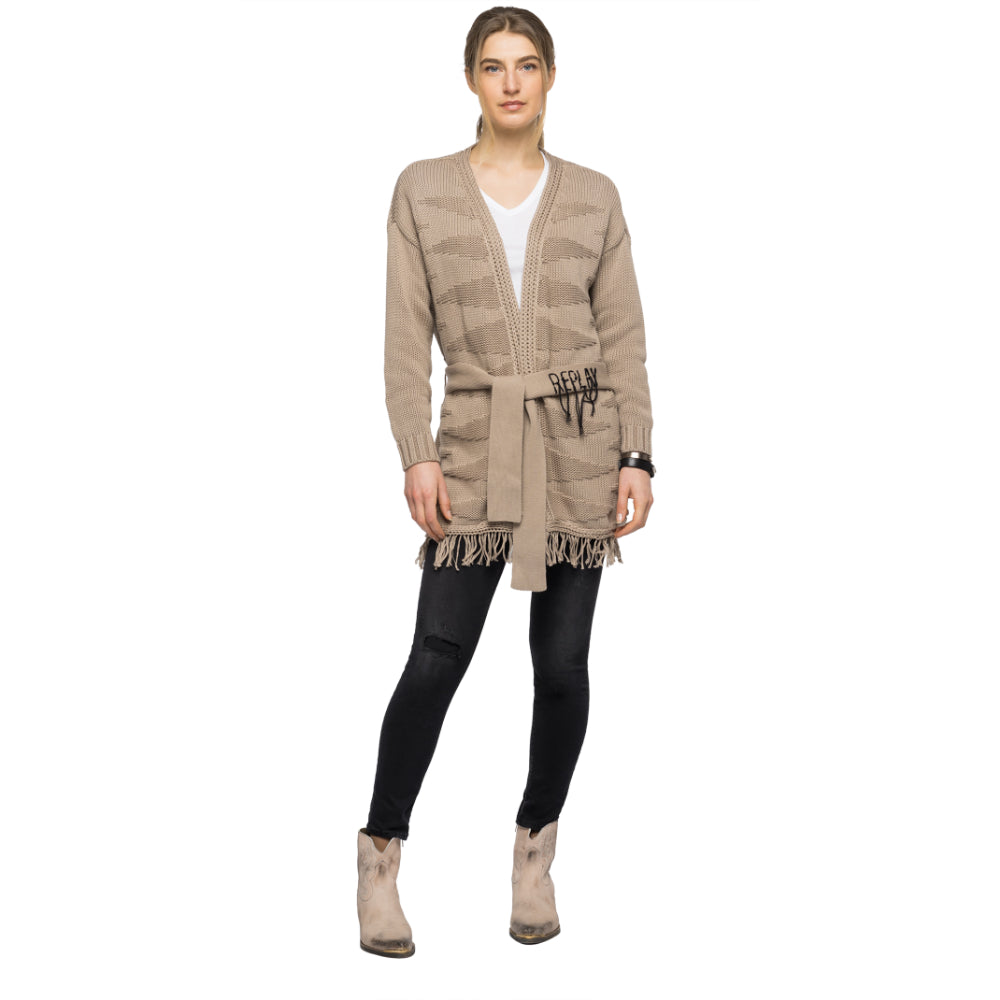 Replay Women's Cotton Knitwear With Belt | Clothing | GCC | Women | Women All Clothing | Women Knitwear | Womens | Womens Fashion Replay Women's Cotton Knitwear With Belt | Clothing | GCC | Women | Women All Clothing | Women Knitwear | Womens | Womens Fashion