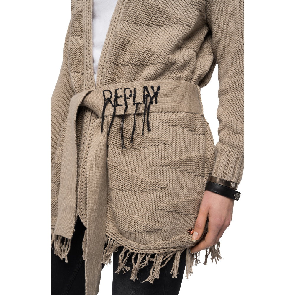 Replay Women's Cotton Knitwear With Belt | Clothing | GCC | Women | Women All Clothing | Women Knitwear | Womens | Womens Fashion Replay Women's Cotton Knitwear With Belt | Clothing | GCC | Women | Women All Clothing | Women Knitwear | Womens | Womens Fashion
