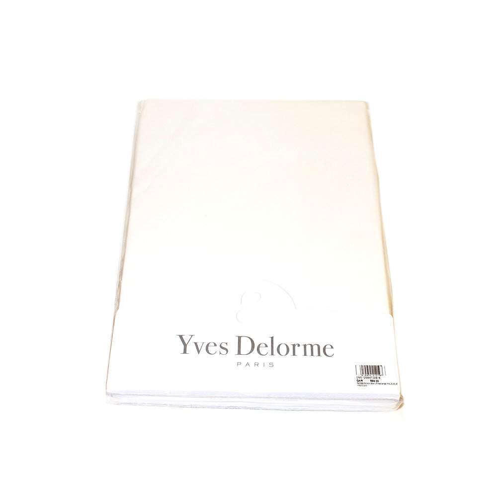 Yves Delorme Roma Fitted Sheet Blanc Size 200X200 Cm