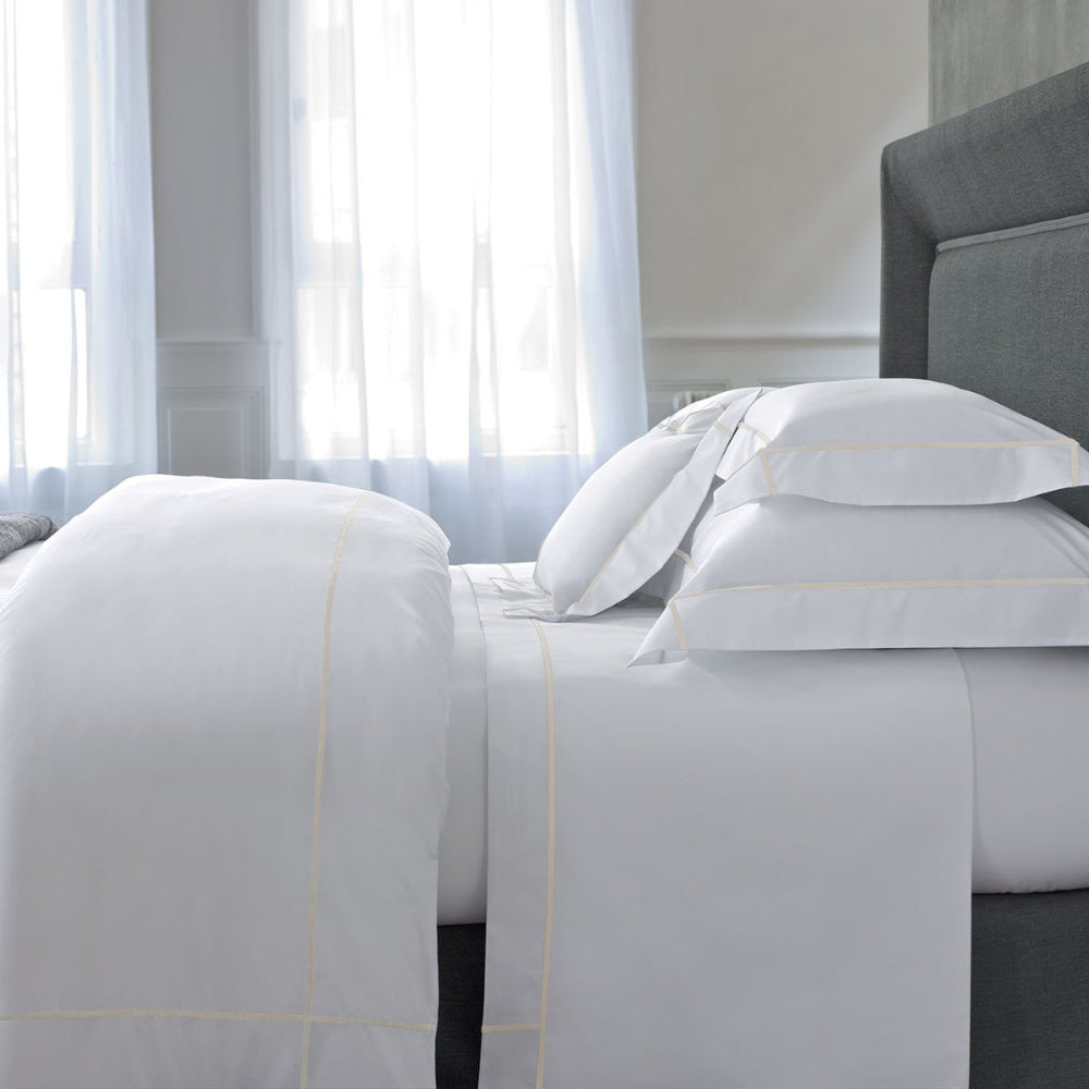 Yves Delorme Athena Duvet Cover Nacre Size 240X220 Cm | Beddings Yves Delorme Athena Duvet Cover Nacre Size 240X220 Cm | Beddings