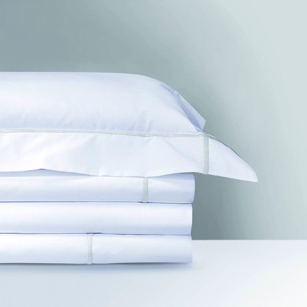Yves Delorme Athena Pillow Case Silver | Beddings Yves Delorme Athena Pillow Case Silver | Beddings