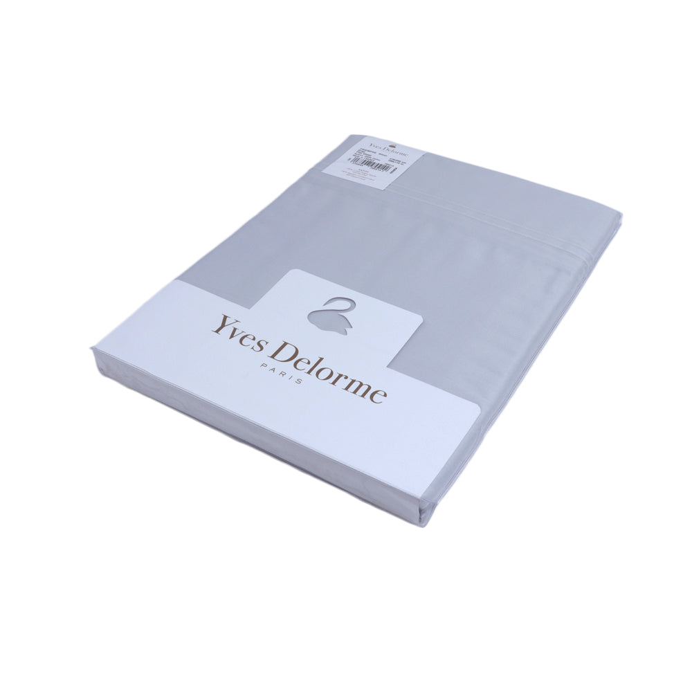 Yves Delorme Triomphe Flat Sheet Silver Size 270X295 Cm | Beddings Yves Delorme Triomphe Flat Sheet Silver Size 270X295 Cm | Beddings