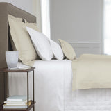 Yves Delorme Triomphe Fitted Sheet Blanc - Blue Salon