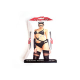 Dreamgirl Body Stocking Black/Silver One Size