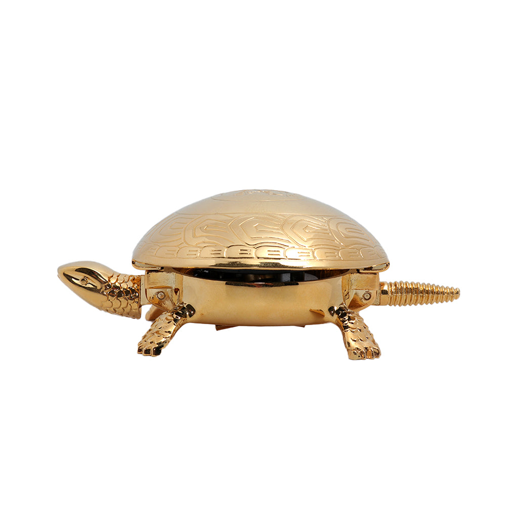 El Casco Turtle Paperweight & Bell Gold | Desk Accessories El Casco Turtle Paperweight & Bell Gold | Desk Accessories