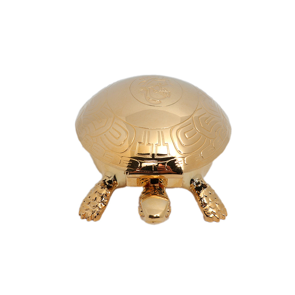 El Casco Turtle Paperweight & Bell Gold | Desk Accessories El Casco Turtle Paperweight & Bell Gold | Desk Accessories