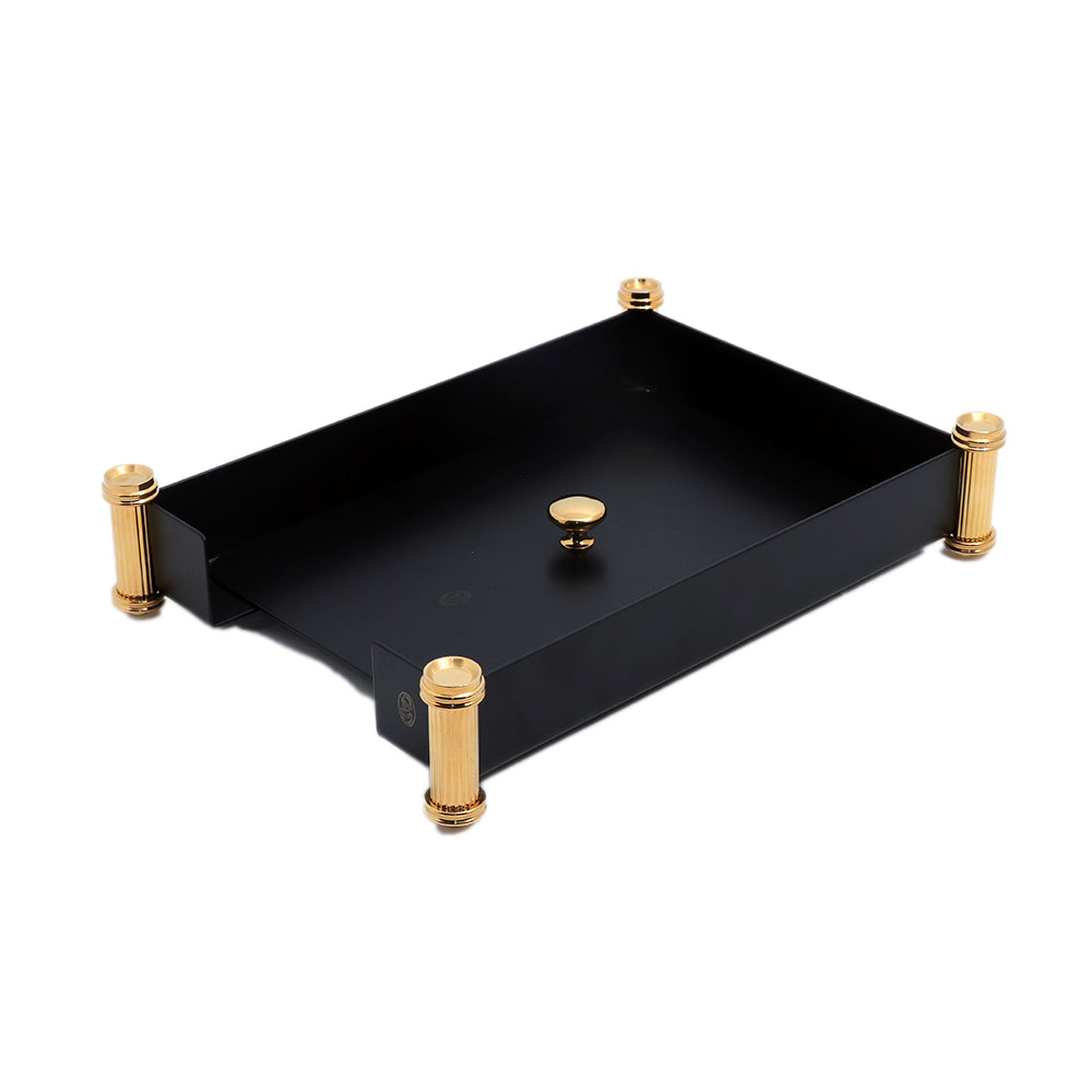 El Casco Cover For Letter Tray Gold Black | Desk Accessories El Casco Cover For Letter Tray Gold Black | Desk Accessories