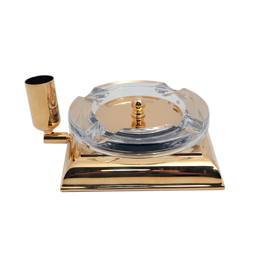 El Casco Cigar Ashtray Gold | Desk Accessories El Casco Cigar Ashtray Gold | Desk Accessories