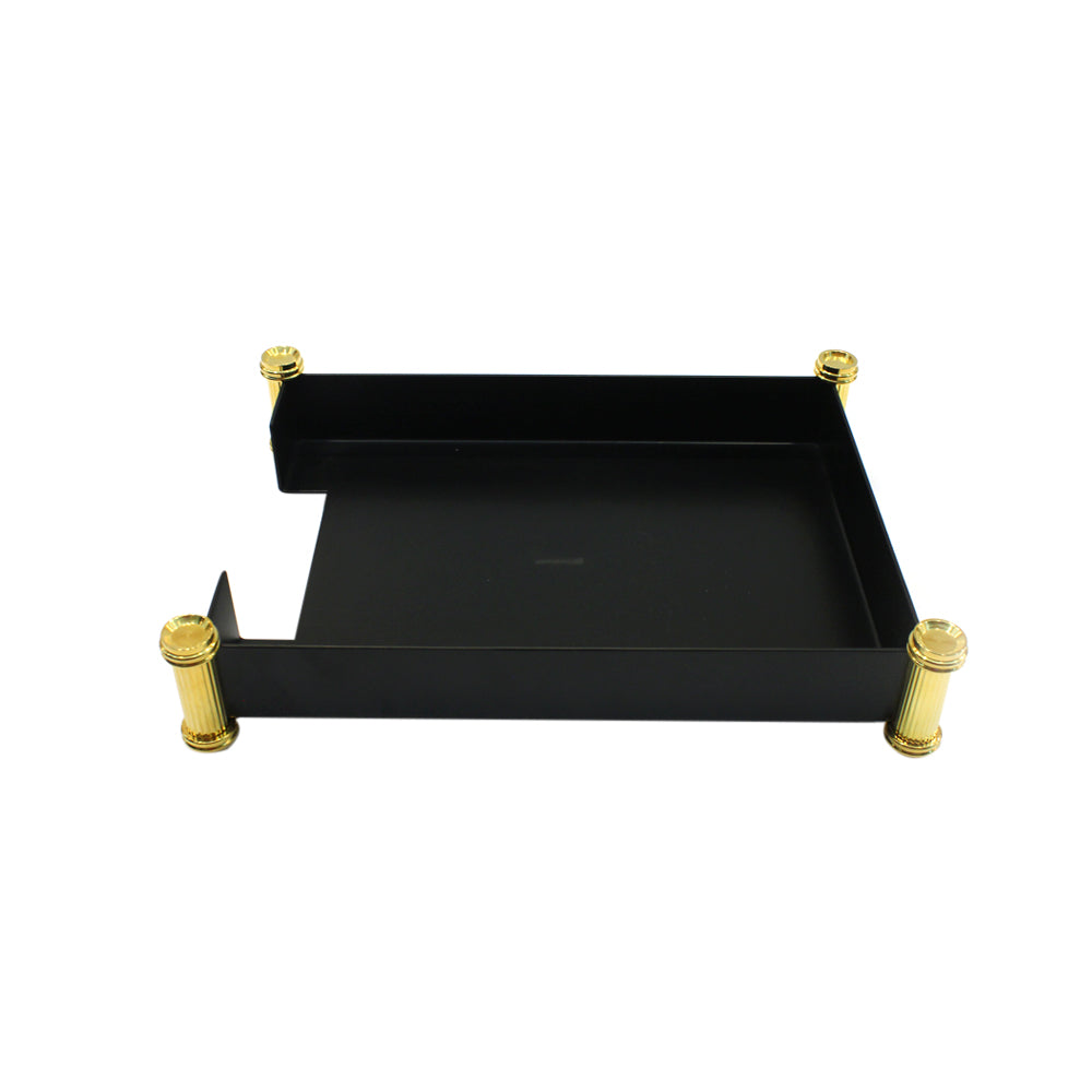 El Casco Letter Tray Gold Black | Desk Accessories El Casco Letter Tray Gold Black | Desk Accessories
