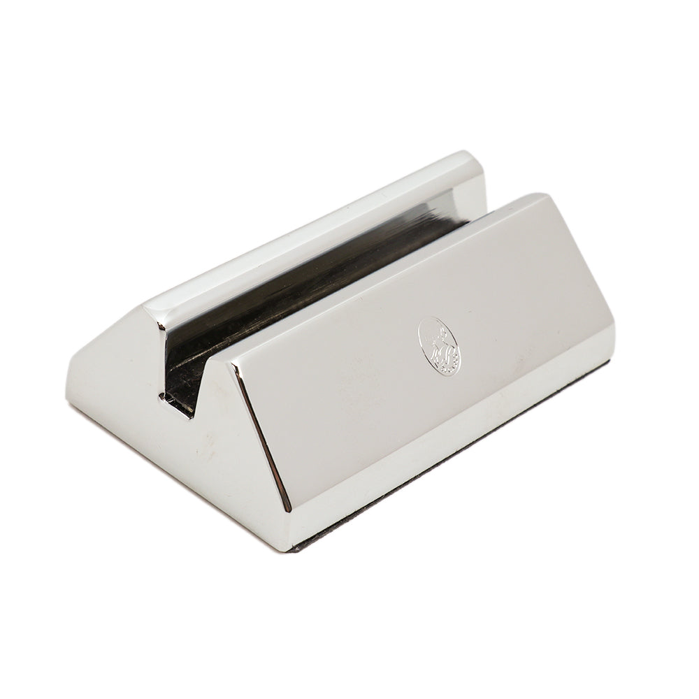 El Casco Business Card Holder Chrome | Desk Accessories El Casco Business Card Holder Chrome | Desk Accessories
