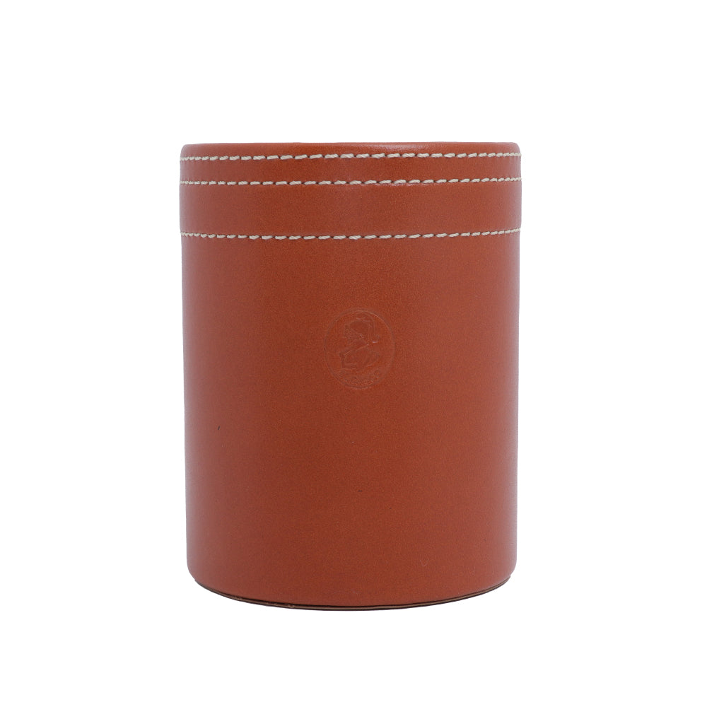 El Casco Leather Pencil Pot | Desk Accessories El Casco Leather Pencil Pot | Desk Accessories