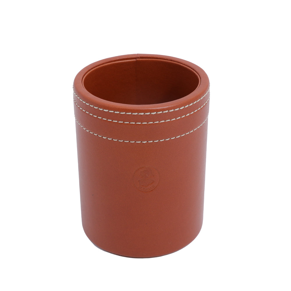 El Casco Leather Pencil Pot | Desk Accessories El Casco Leather Pencil Pot | Desk Accessories