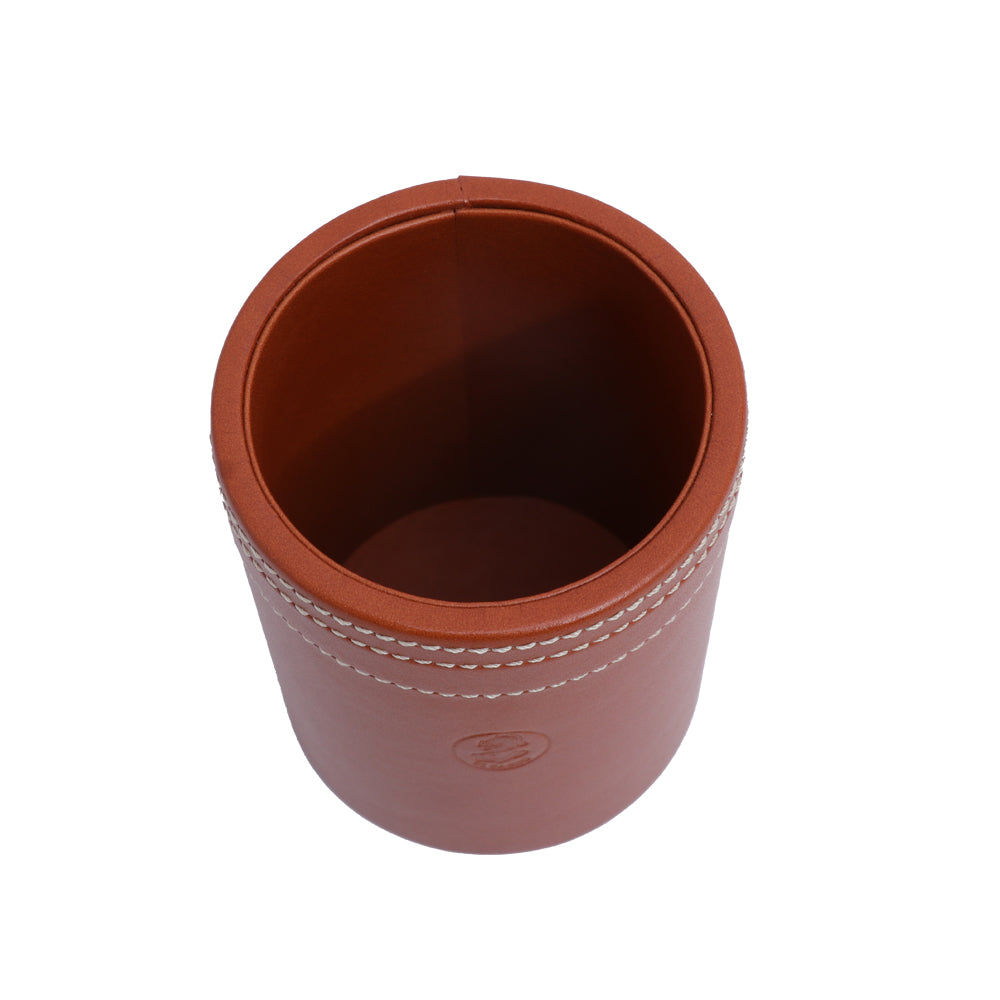 El Casco Leather Pencil Pot | Desk Accessories El Casco Leather Pencil Pot | Desk Accessories