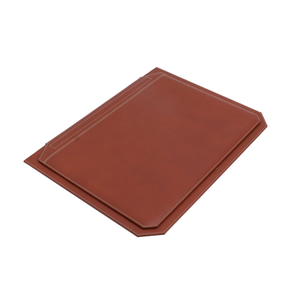 El Casco Leather Desk Mat Chrome | Desk Accessories El Casco Leather Desk Mat Chrome | Desk Accessories
