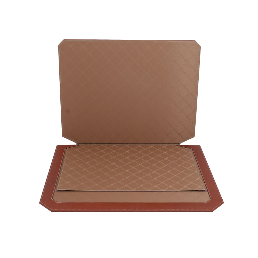 El Casco Leather Desk Mat Chrome | Desk Accessories El Casco Leather Desk Mat Chrome | Desk Accessories