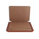 El Casco Leather Desk Mat Chrome