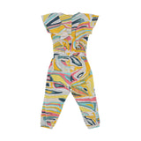 Emilio Pucci Green Lance Jumpsuit For Girls SS22