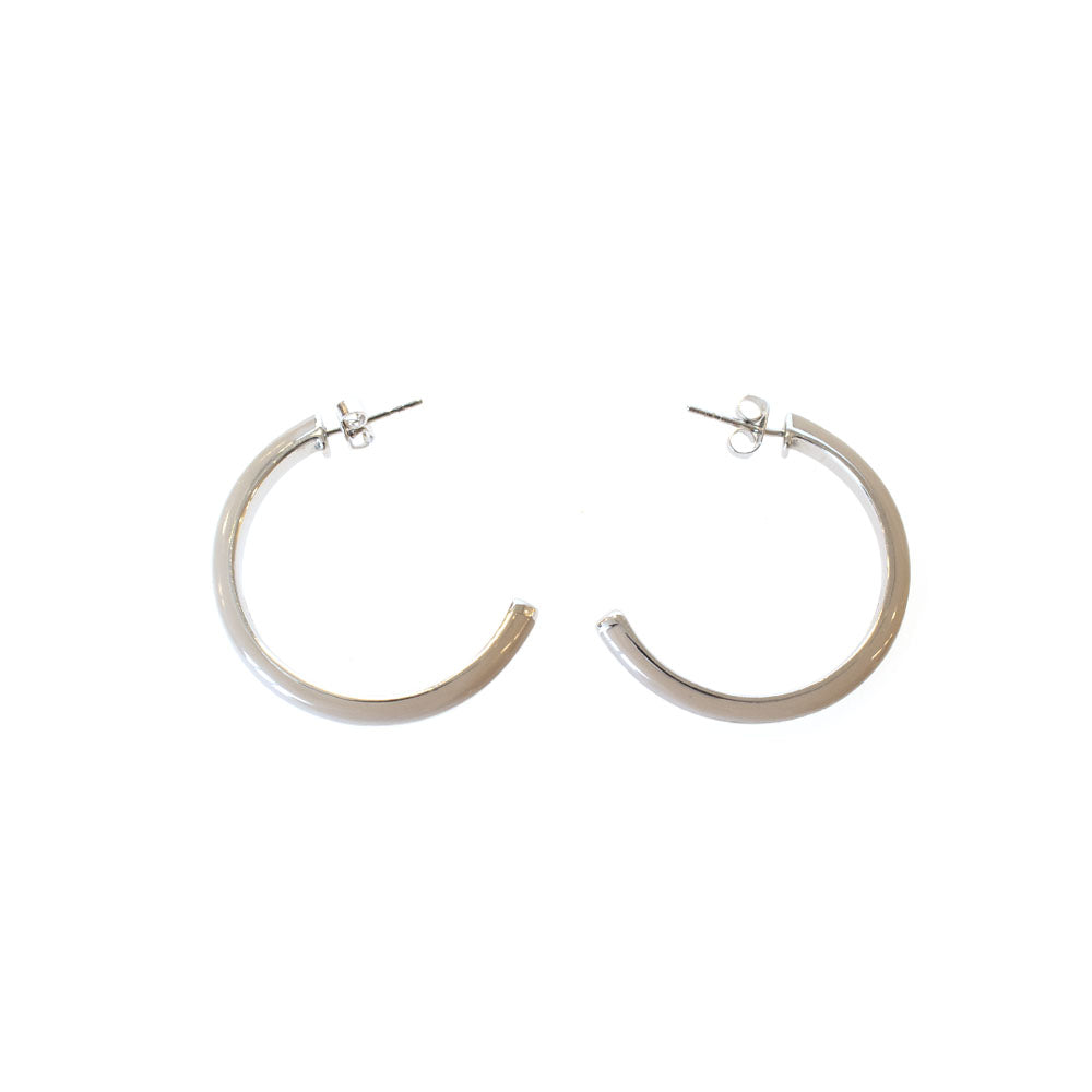 Esprit Earrings Silver Stainless Steel Creme White C Design | Earring | Fashion Jewellery | GCC | Jewellery | SP | Women Earrings | Womens