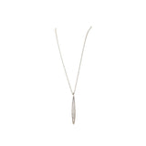 عقد اسبريت فضي مع تعليقة مدورة