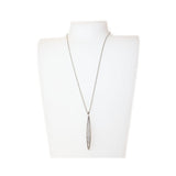 عقد اسبريت فضي مع تعليقة مدورة