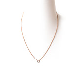 Esprit Necklace Rosegold Chain With Heart Open Style With Stone Pendent 9.25