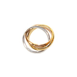 Esprit Ring 3 S Rosegold With Silver Ip Gold PuzzelÃ¢Â Style Size 10