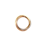 Esprit Ring 3 Clors Rosegold With Silver Ip Gold & Puzzel Style Size 8