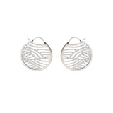 Esprit Earrings Silver Color Round Style With Stone