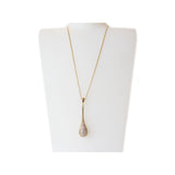 Esprit Necklace Gold Chain Long Stainless Steel With Dangle Pendant