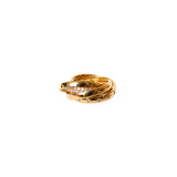 Esprit Ring Ip RosegoldÃ¢Â Â  Puzzel Ring With Stone Size 8