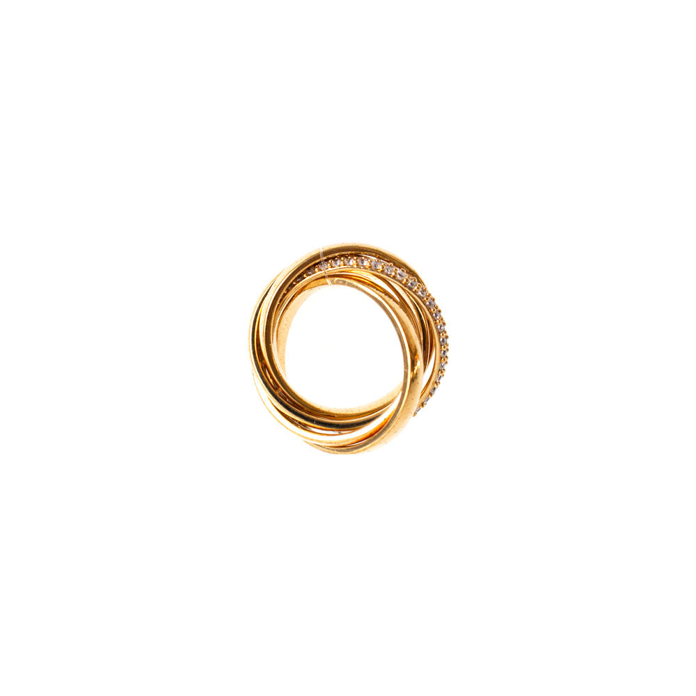 Esprit Ring Ip RosegoldÃ¢Â Â  Puzzel Ring With Stone Size 8
