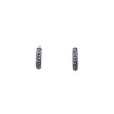 Esprit Earrings Silver Round Style With Blue Stone Design