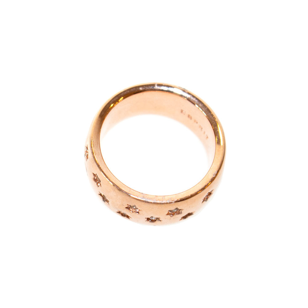 Esprit Ring Ip Rosegold Thick Style With Stone | GCC | Ring | SP | Women Rings | Womens Esprit Ring Ip Rosegold Thick Style With Stone | GCC | Ring | SP | Women Rings | Womens