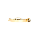 Esprit Bangle Gold Half Chain And Half Bangle Bar With Flower Design