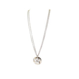 Esprit Necklace Silver Chain Stainless And Double Chain Round With Pendant Gold