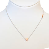 قلادة اسبريت سلسلة فضية اللون مع قلادة قلب Ip Ip Rosegold 925 فضي